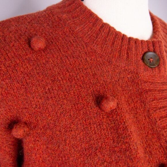 NEW Madewell Bobble Colburne Cardigan Sweater, red, XS - Picture 8 of 16